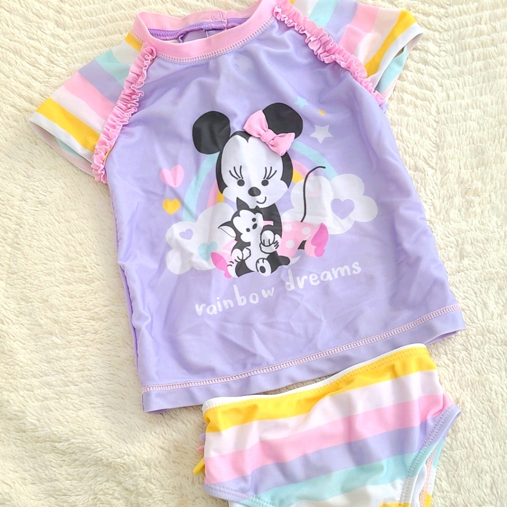 Disney Baby Minnie Mouse 2 piece bathing suit